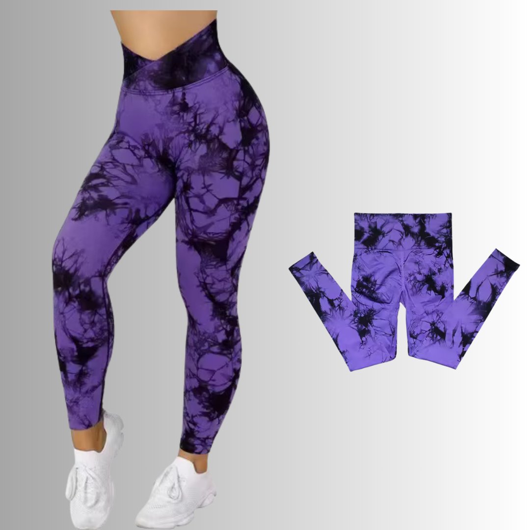 Purple Crisscross Legging