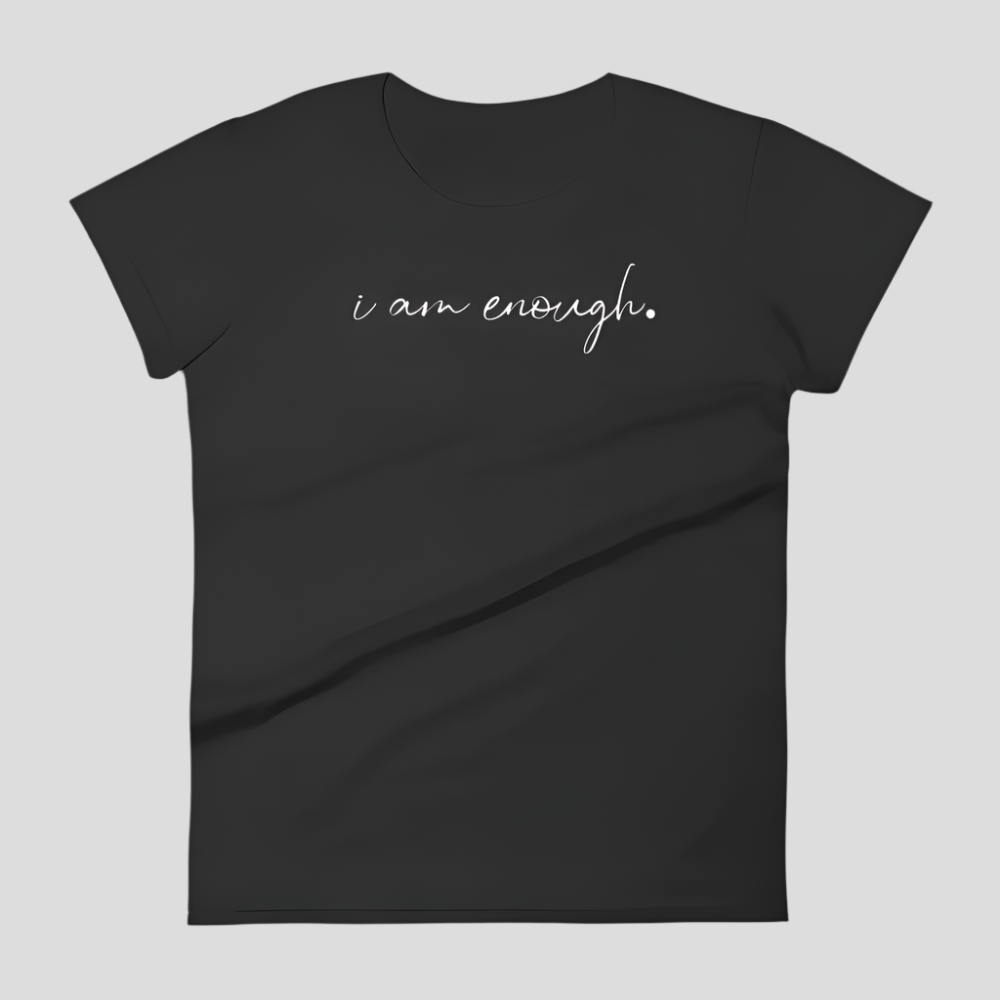 I AM ENOUGH - T-SHIRT-BLACK