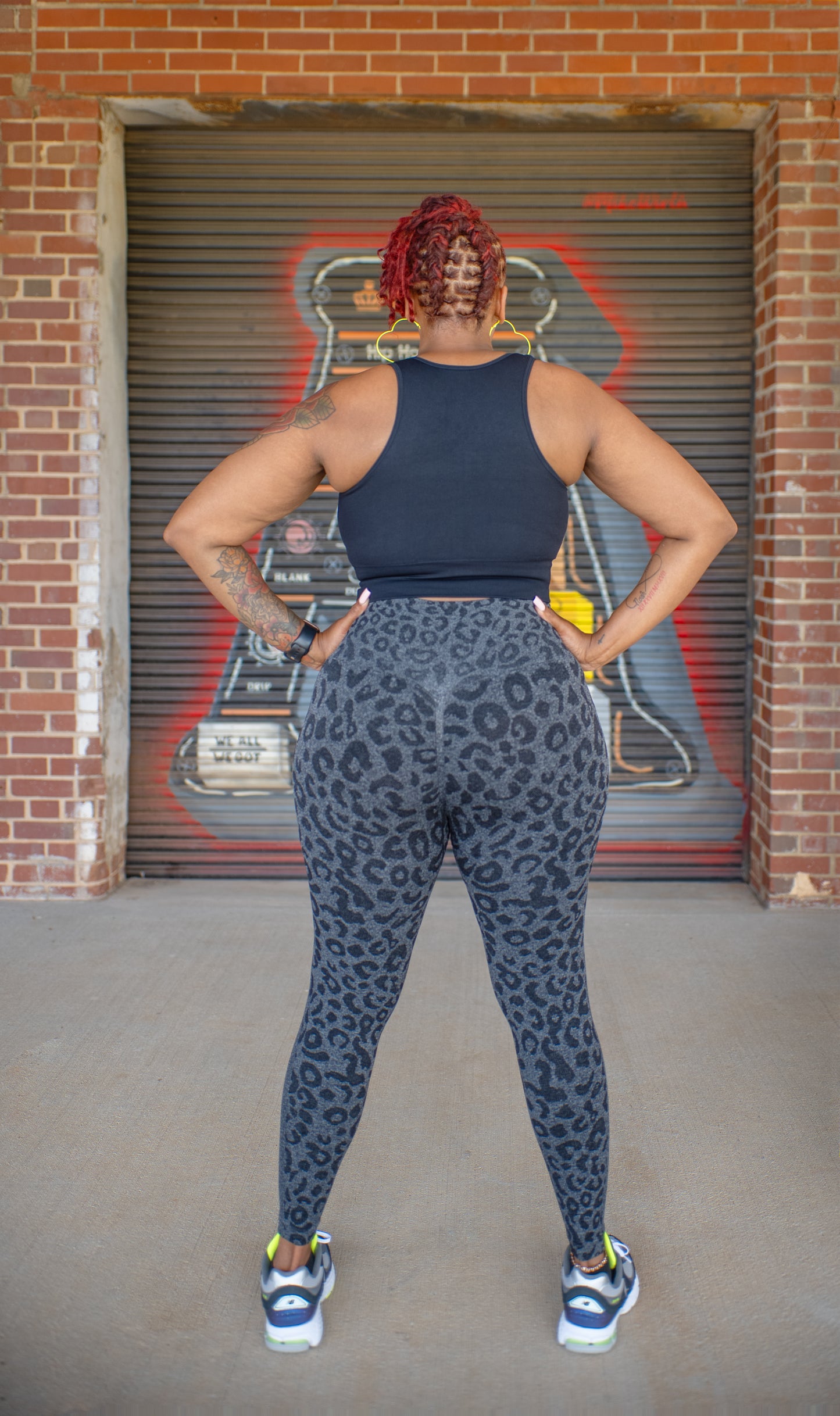 Gray Leopard Legging